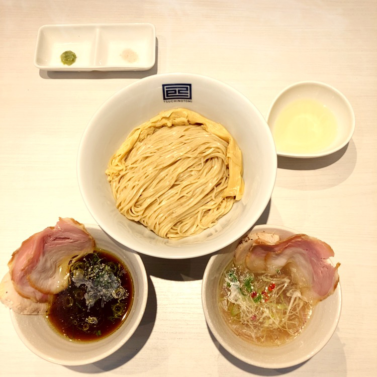 鴨×鶏出汁 つけ麺(醤油 or ポルチーニ香る塩)