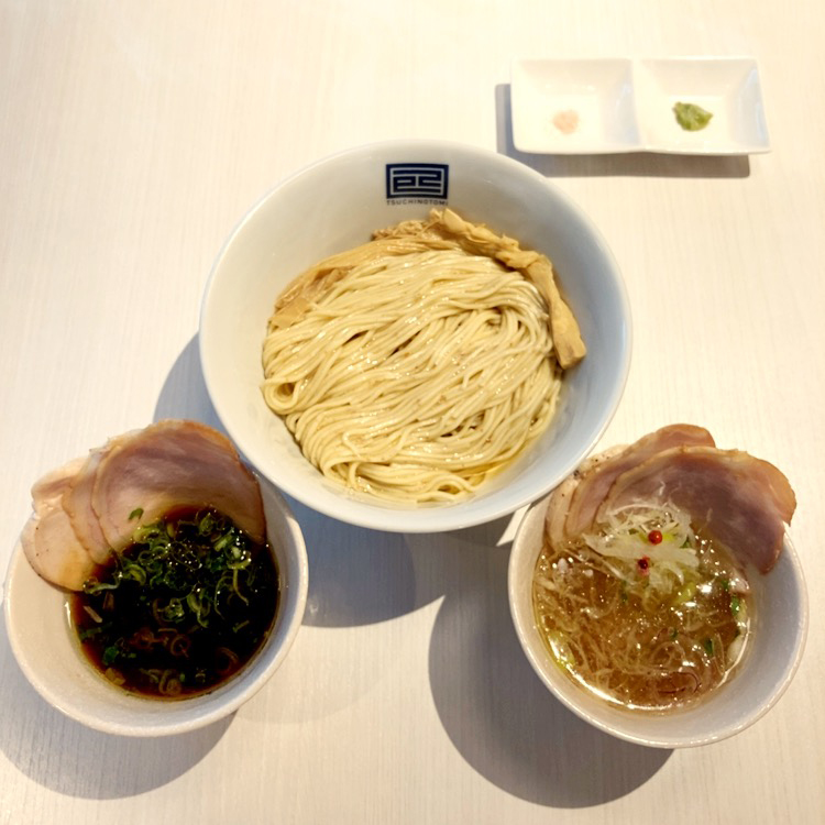鴨×鶏出汁 つけ麺(醤油 or ポルチーニ香る塩)