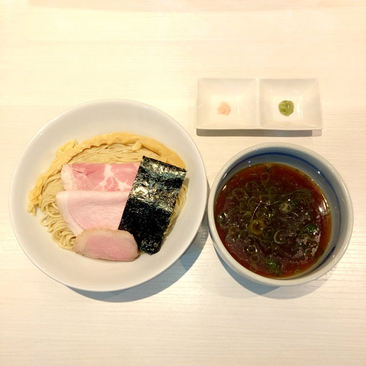 鴨×鶏出汁 つけ麺（醤油 or ポルチーニ香る塩）