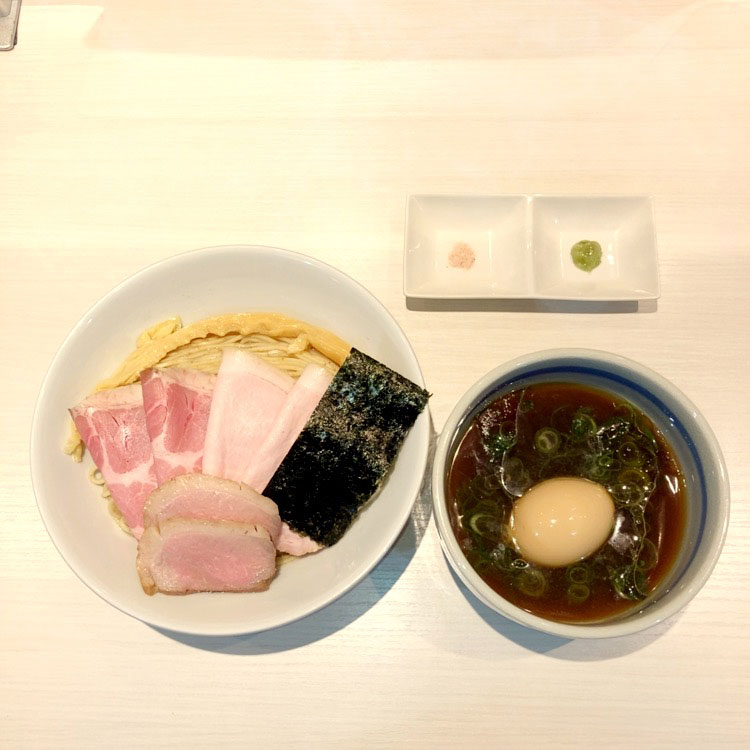 鴨×鶏出汁 特製つけ麺(醤油 or ポルチーニ香る塩)