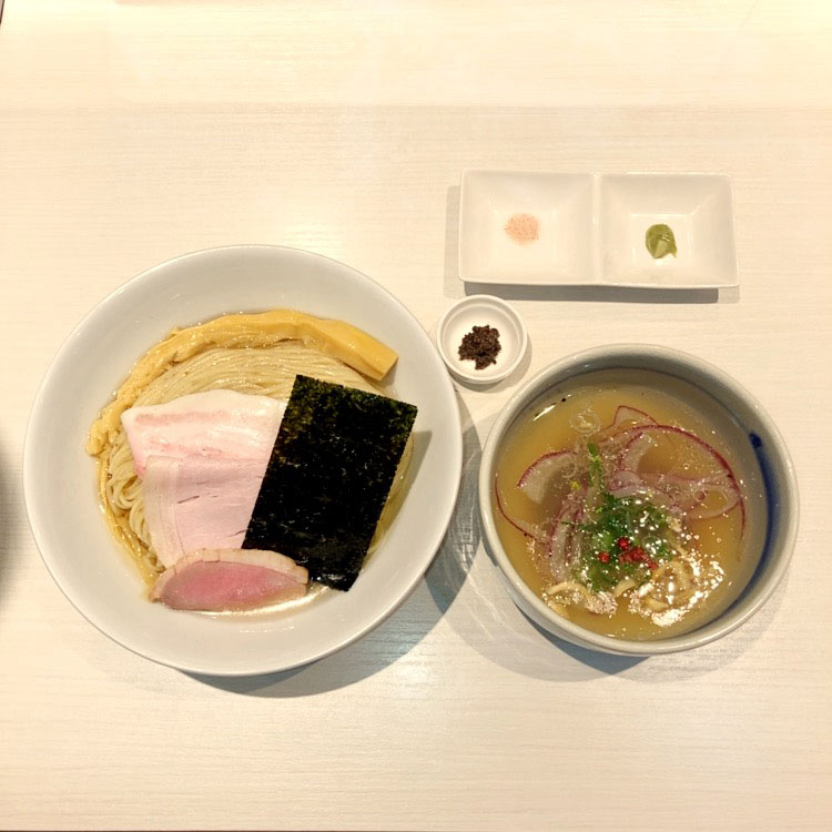 鴨×鶏出汁 特製つけ麺(醤油 or ポルチーニ香る塩)