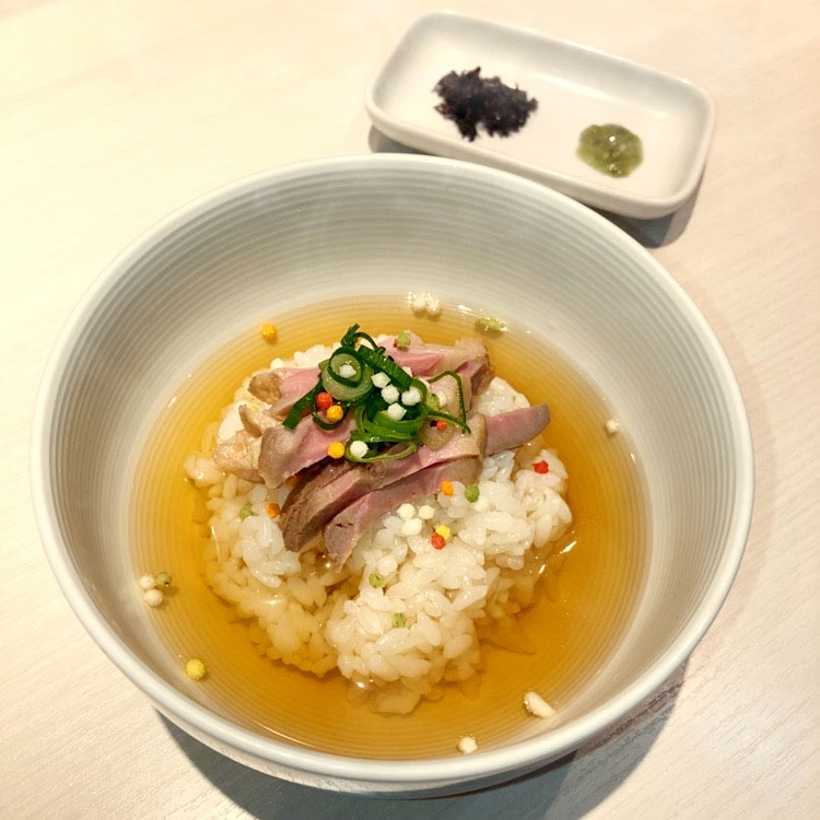 魚介出汁の鴨茶漬け