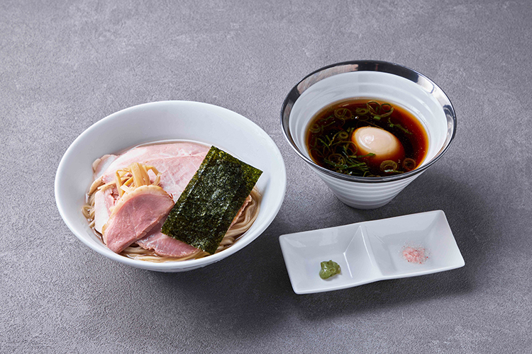 鴨×鶏×豚出汁 きのこ香る 塩つけ麺